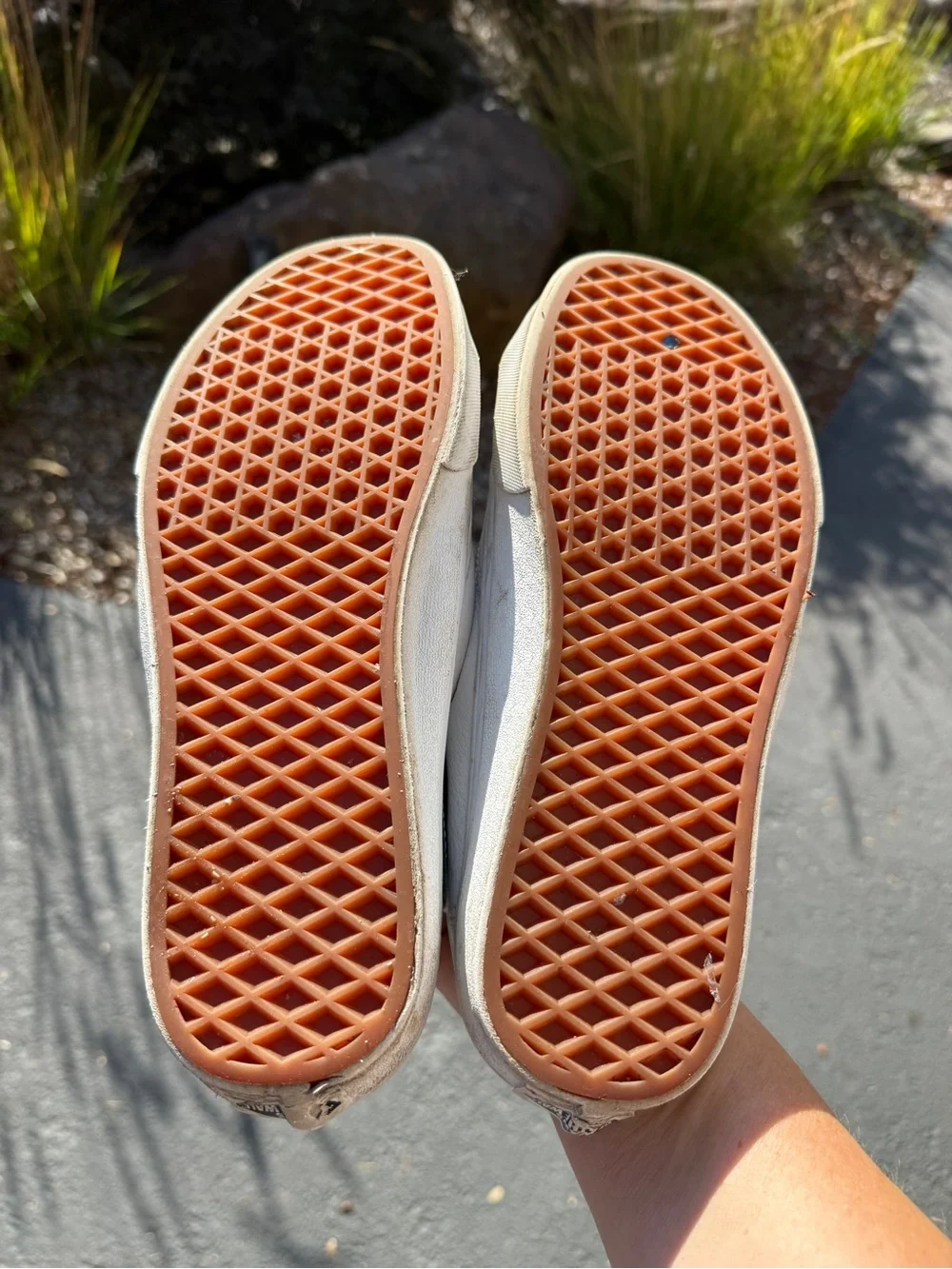 Vans White Women’s Slip-On Mule Sneakers Size 10